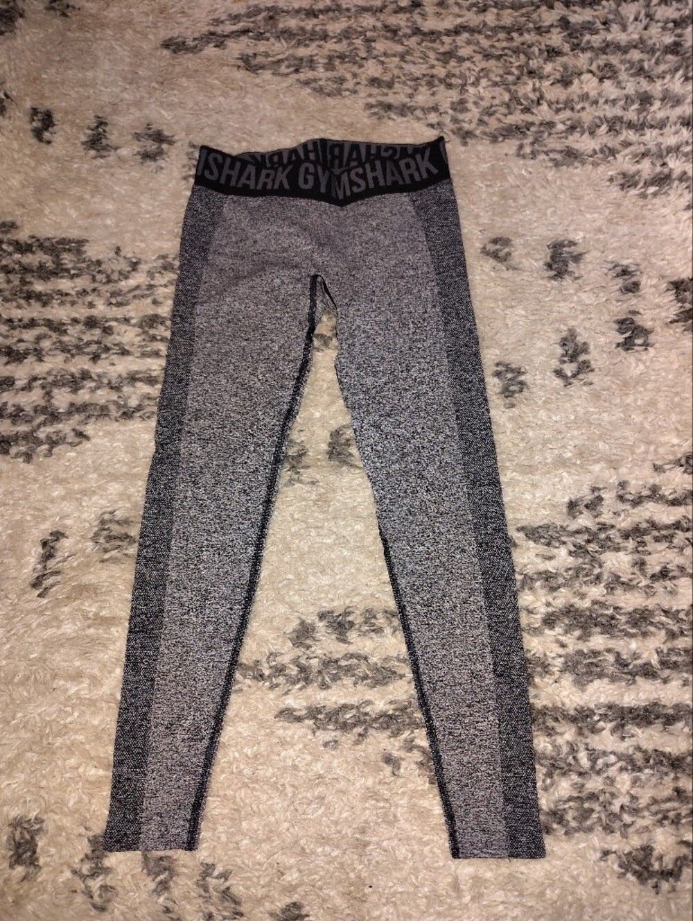 Gymshark Black and Gray Seamless Leggings